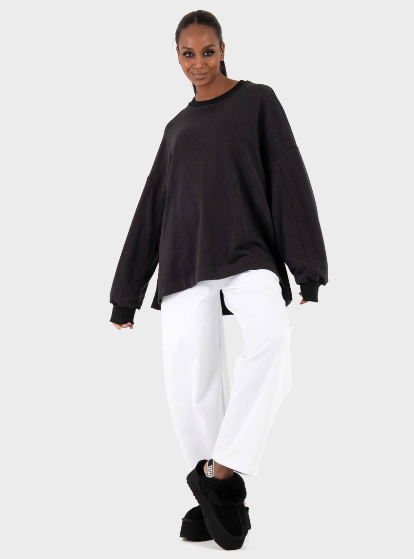 Four Minds CROP BLOUSE - Black