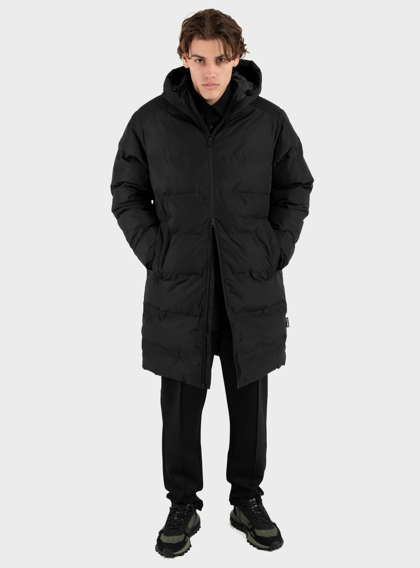 Jack & Jones Soho Long Puffer Jacket - Black