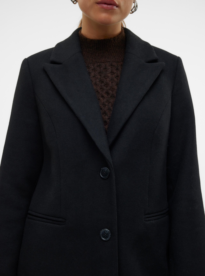 Vero Moda Blaza Long Coat - Black