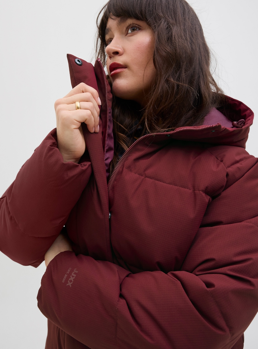JJXX Global Puffer Jacket - Bordeaux