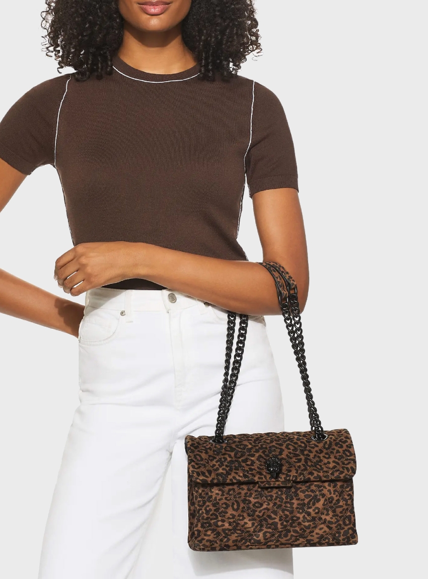 Kurt Geiger Leather Kensington Bag - Brown