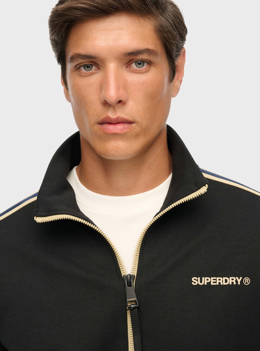 Superdry Tech Cult Loose Track Top - Black