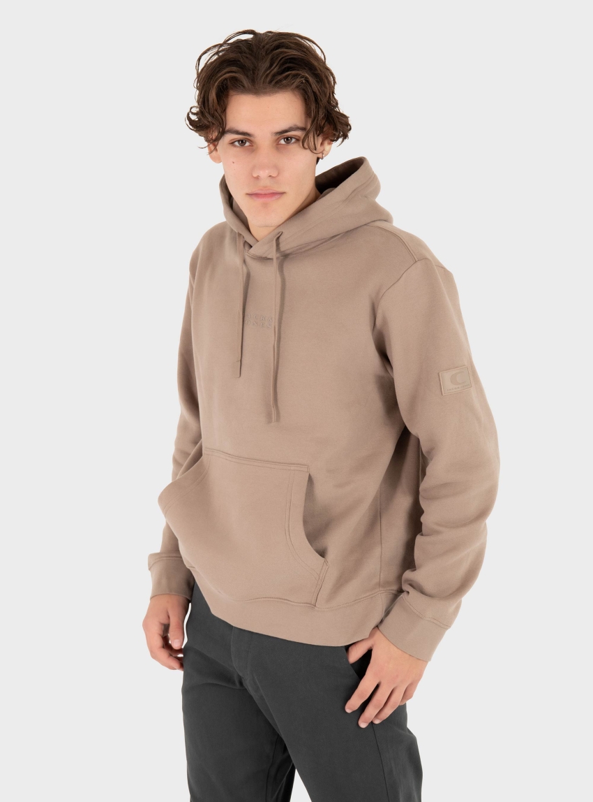Jack & Jones Jcopoint Sweat Badge Hoodie - Taupe