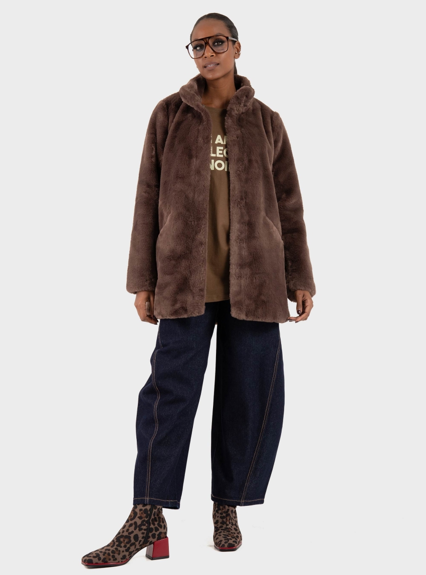 Vero Moda Kaitlin High Rise Wide Barrel Jeans - Unwashed Denim