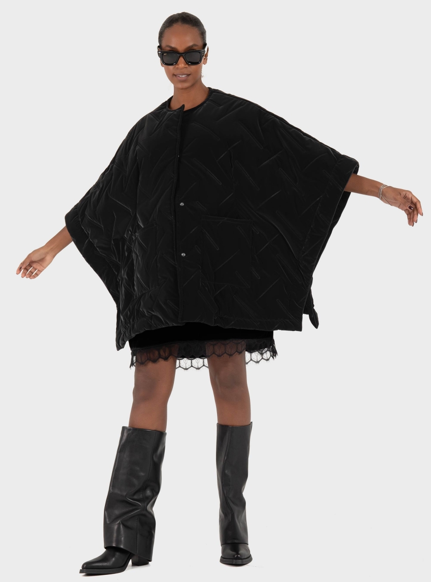 Black & Black  JACKET - Black