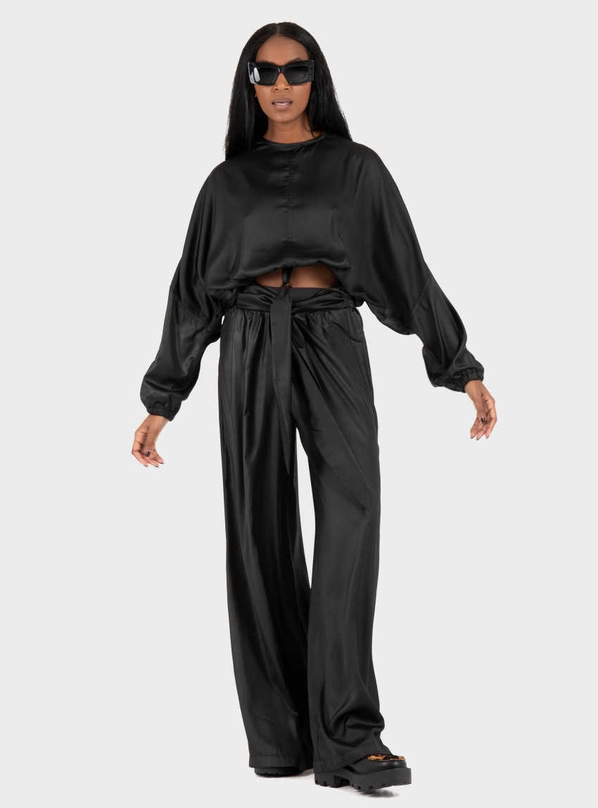 Black & Black  BLOUSE - Black