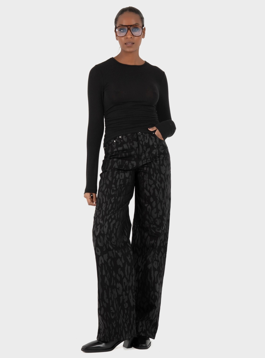 Black & Black  BLOUSE - Black