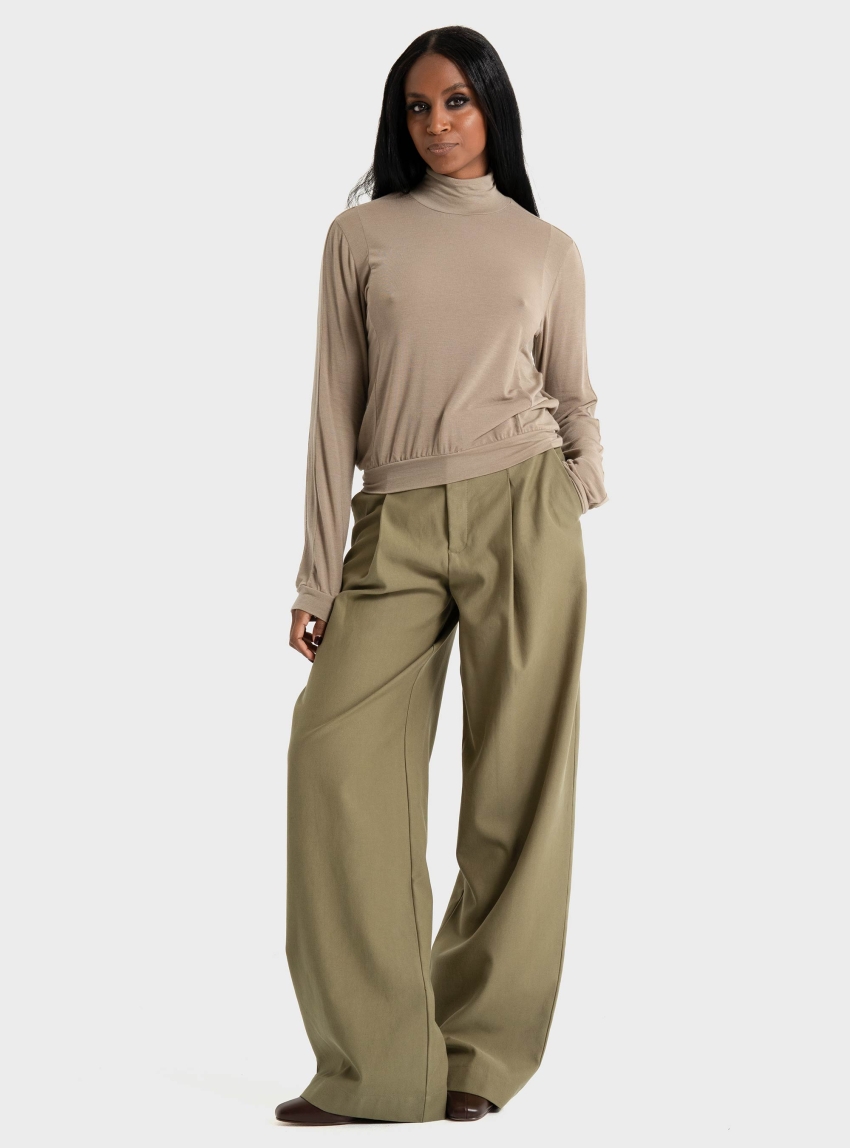 Black & Black  BLOUSE - Taupe