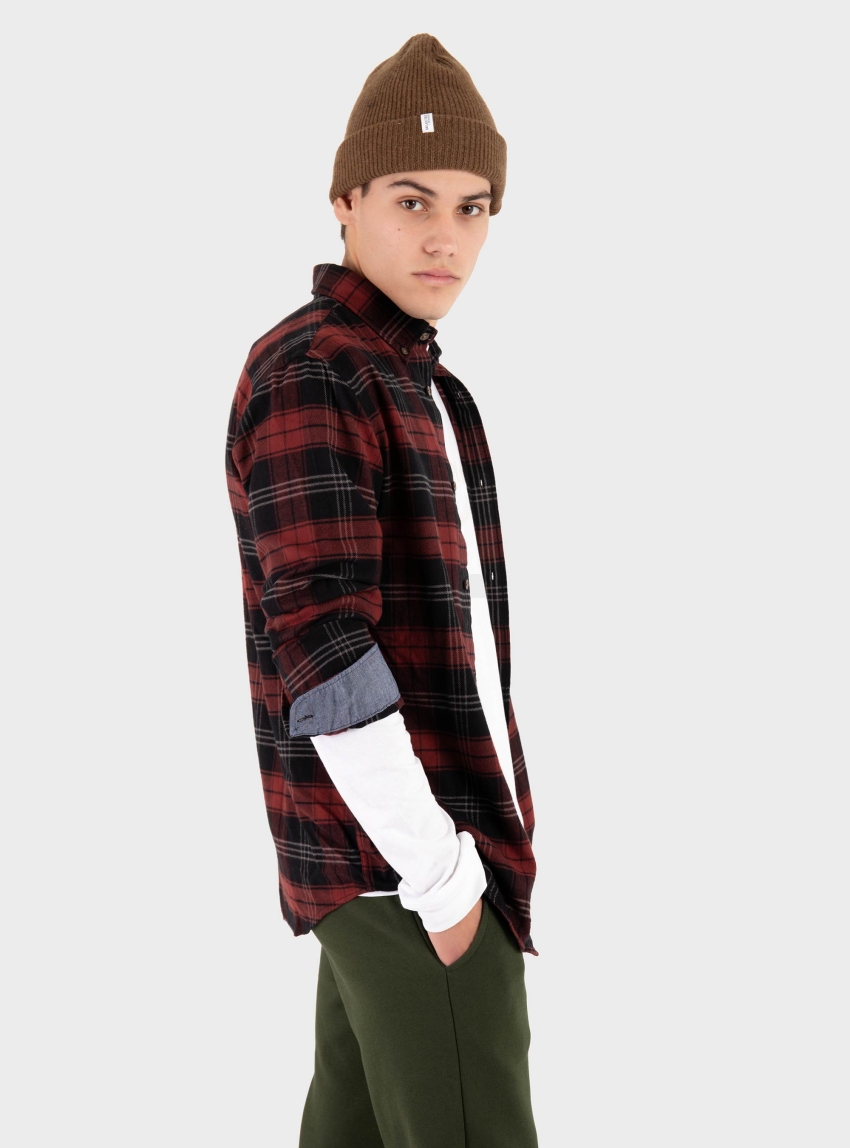 Jack & Jones Premium Barkley Flannel X-Mas Shirt - Red