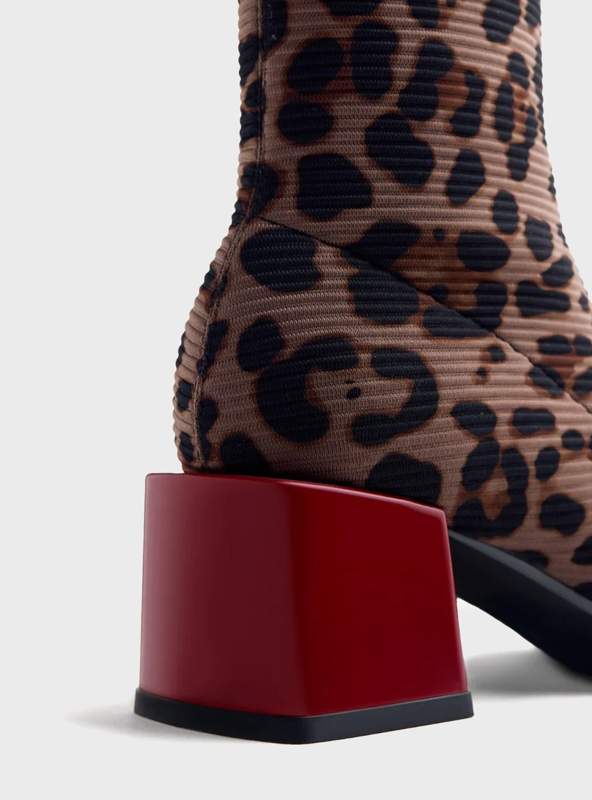 Gioseppo Inger Elastic Boots - Leopard Print
