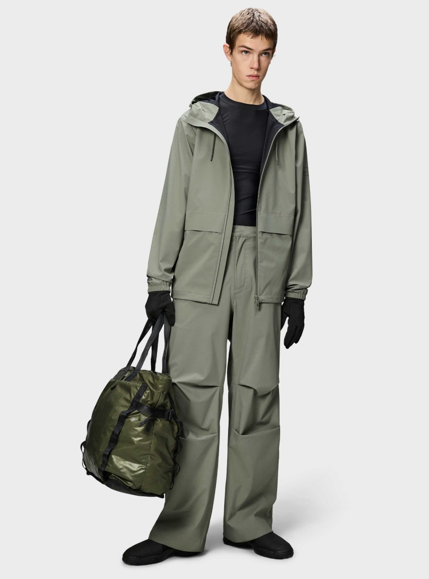 Rains Suva Hardshell Pocket  Jacket - Light Green