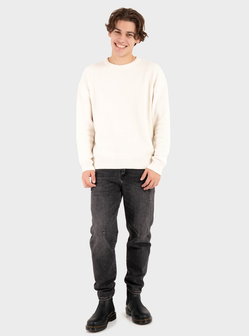 Gianni Lupo Chenille Crewneck Sweater - Ecru