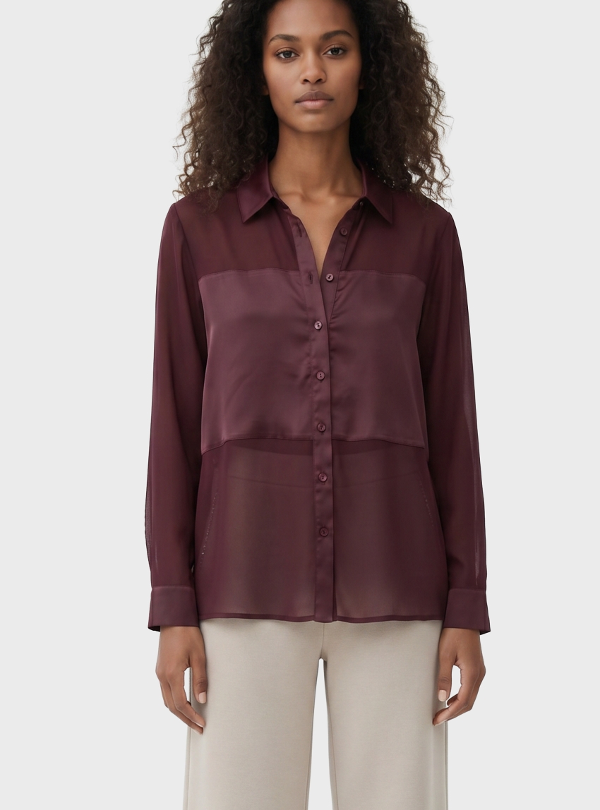 Vero Moda Hallie Shirt - Bordeaux