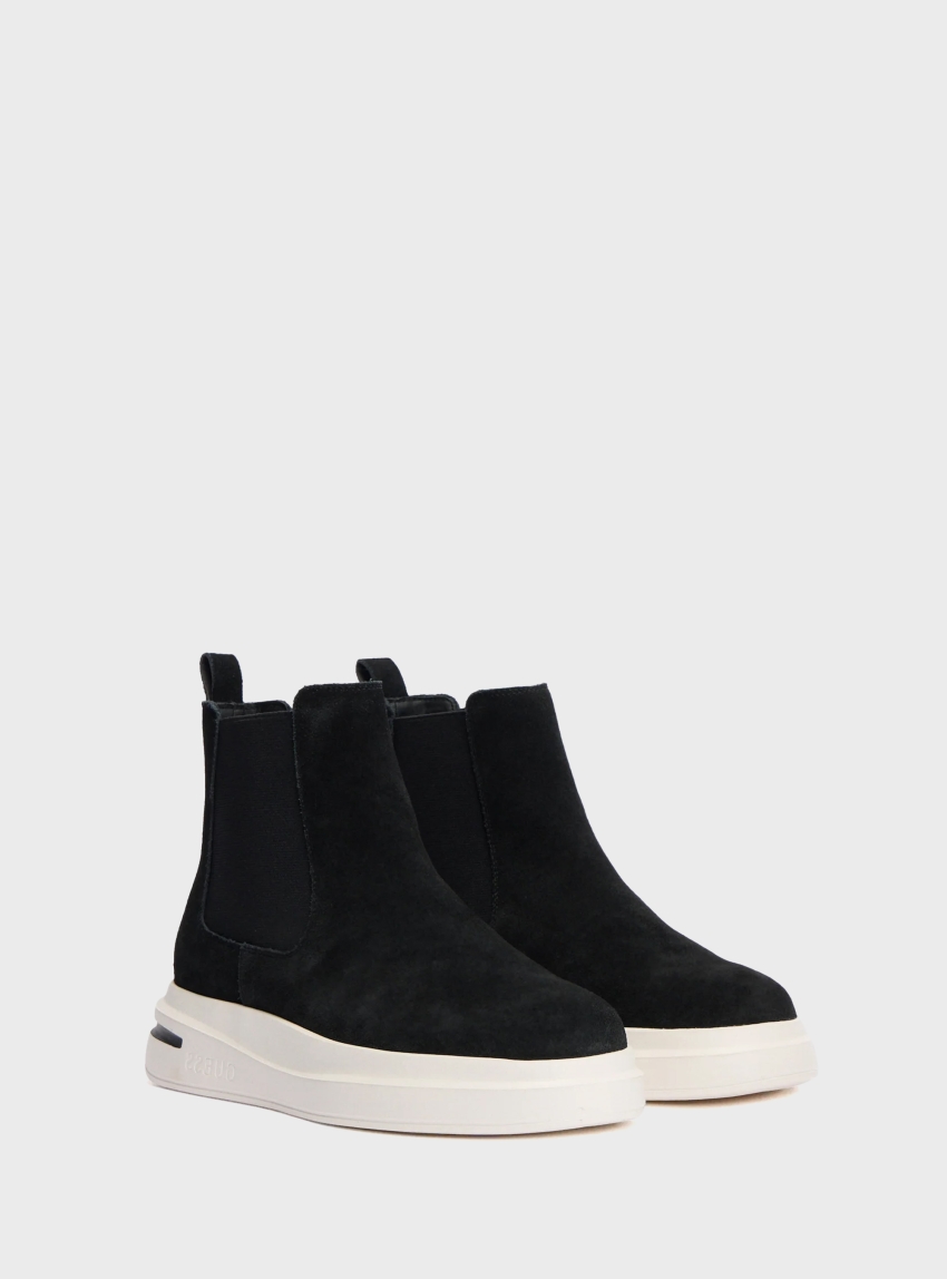 Guess Elko Suede Chelsea Sneakers - Black