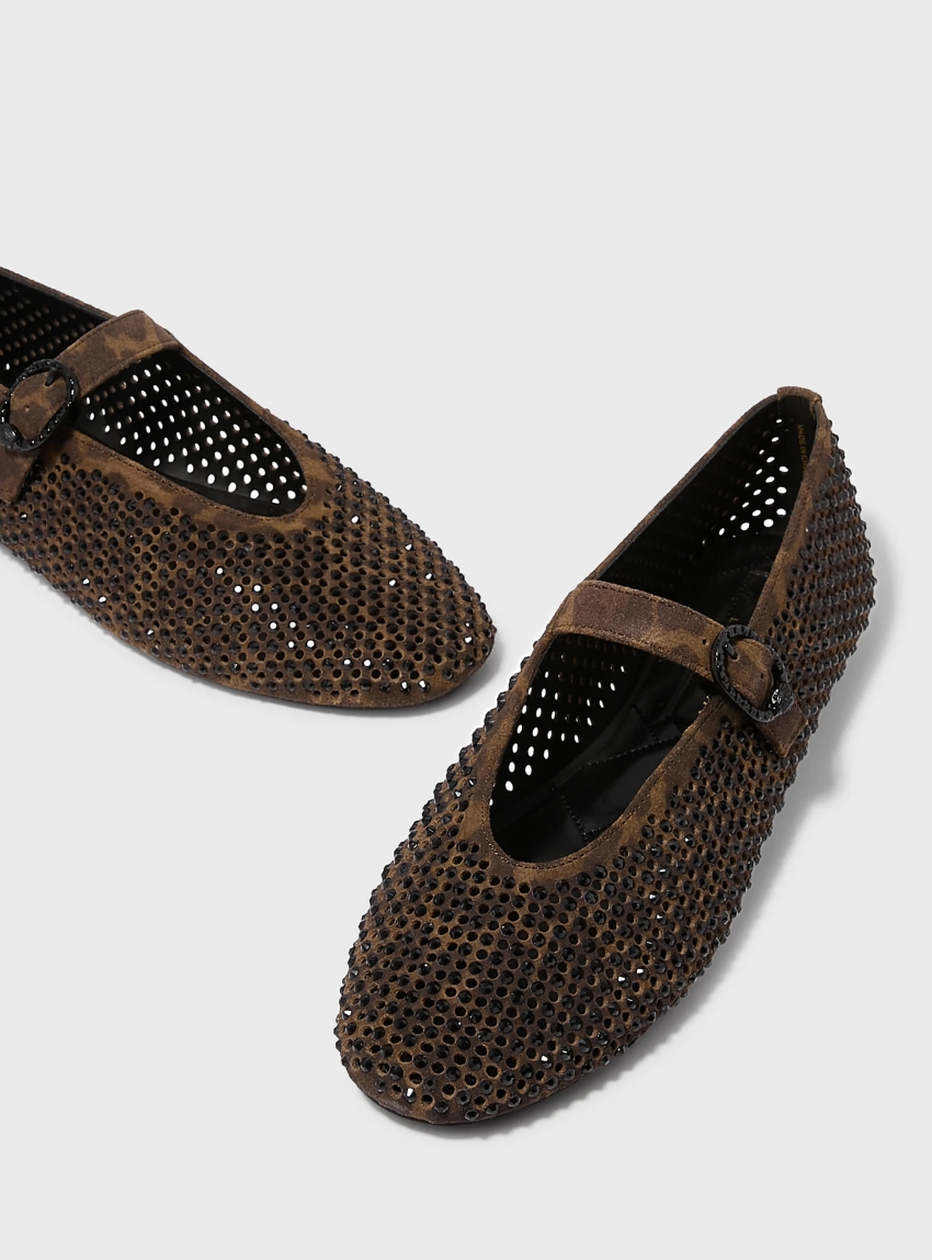 Kurt Geiger Mayfair Ballet Flat - Brown