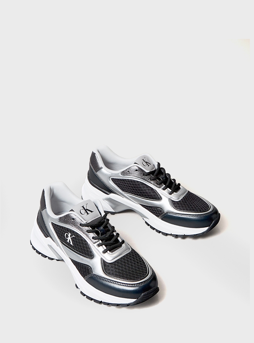 Calvin Klein Trailblazer - Mesh Mix Runner Trainers - Black