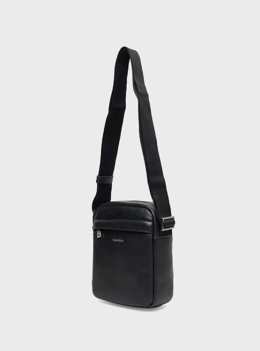 Calvin Klein Micro Pebble Reporter Bag - Black
