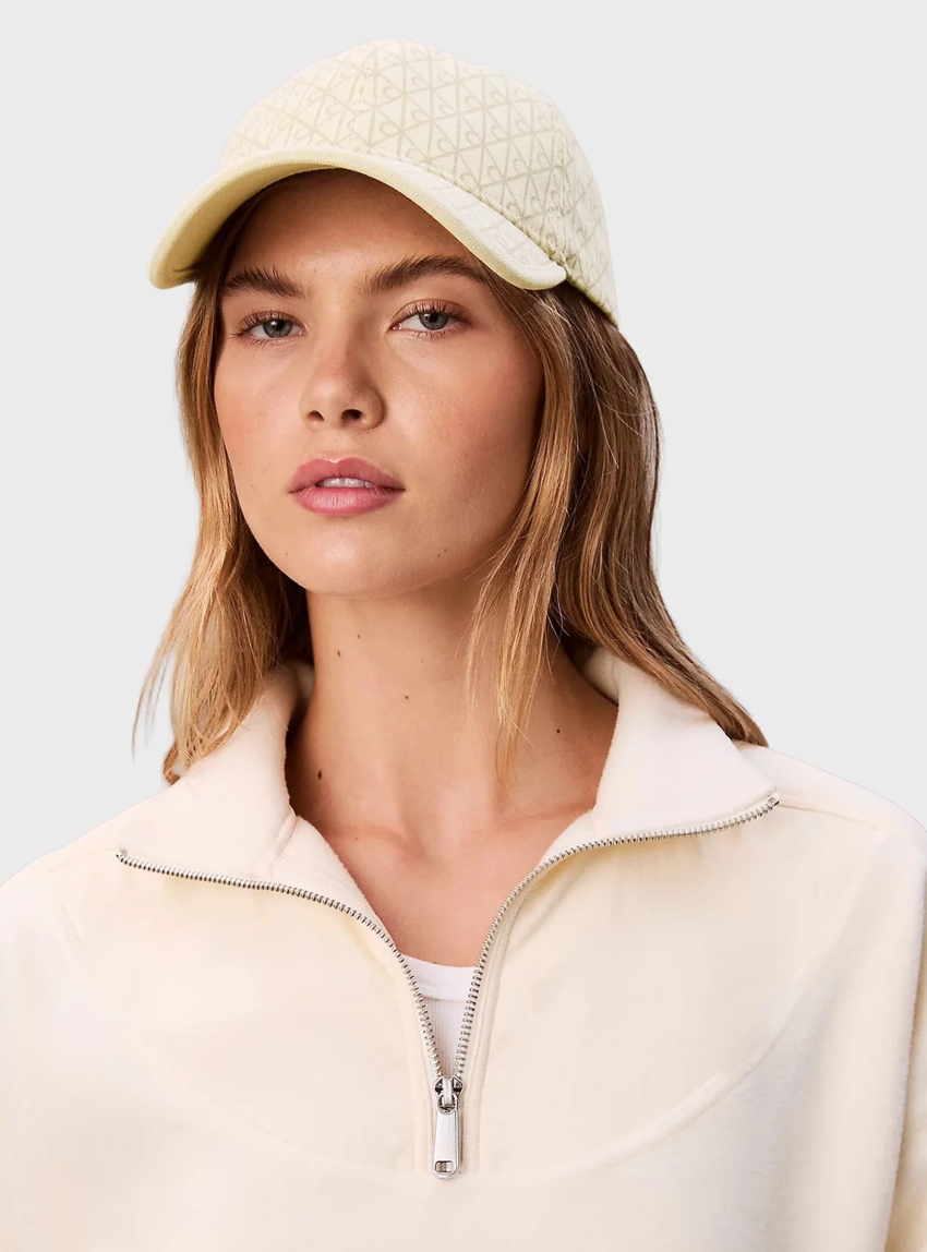 Calvin Klein Cotton Twill Adjustable Emblem Logo Cap - White