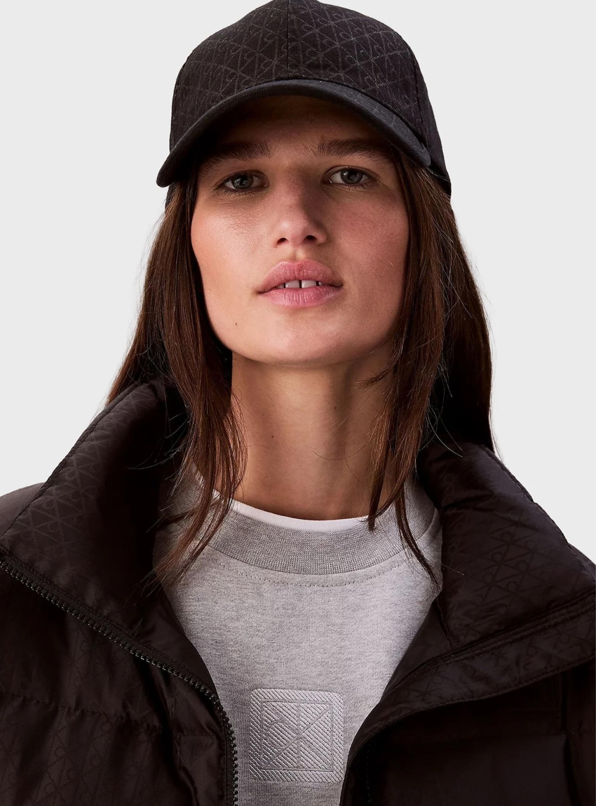 Calvin Klein Cotton Twill Adjustable Emblem Logo Cap - Black