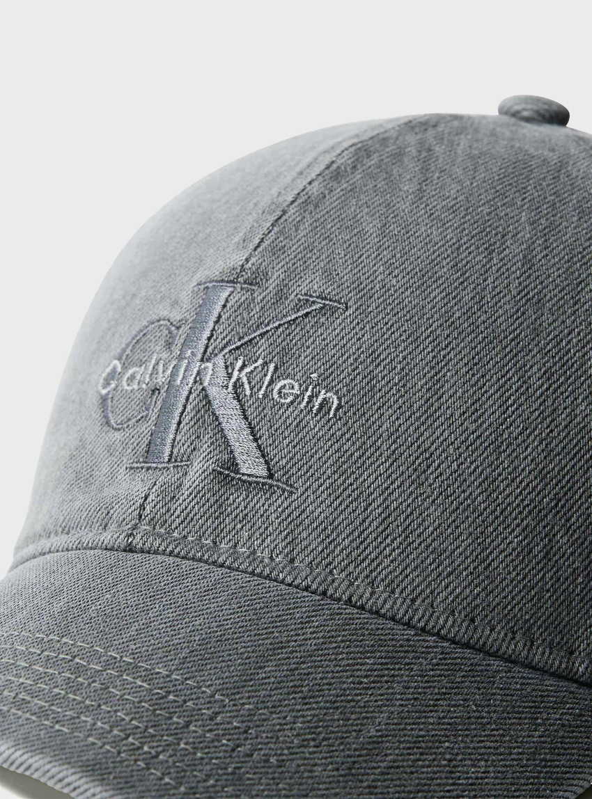 Calvin Klein Embroidered Logo Baseball Cap - Dark Grey