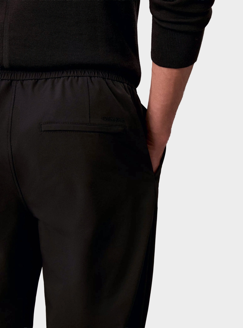 Calvin Klein CLASSIC TECH ELASTIC JOGGER PANTS - Black