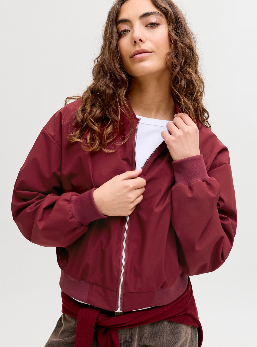 JJXX Ella Bomber Jacket - Bordeaux