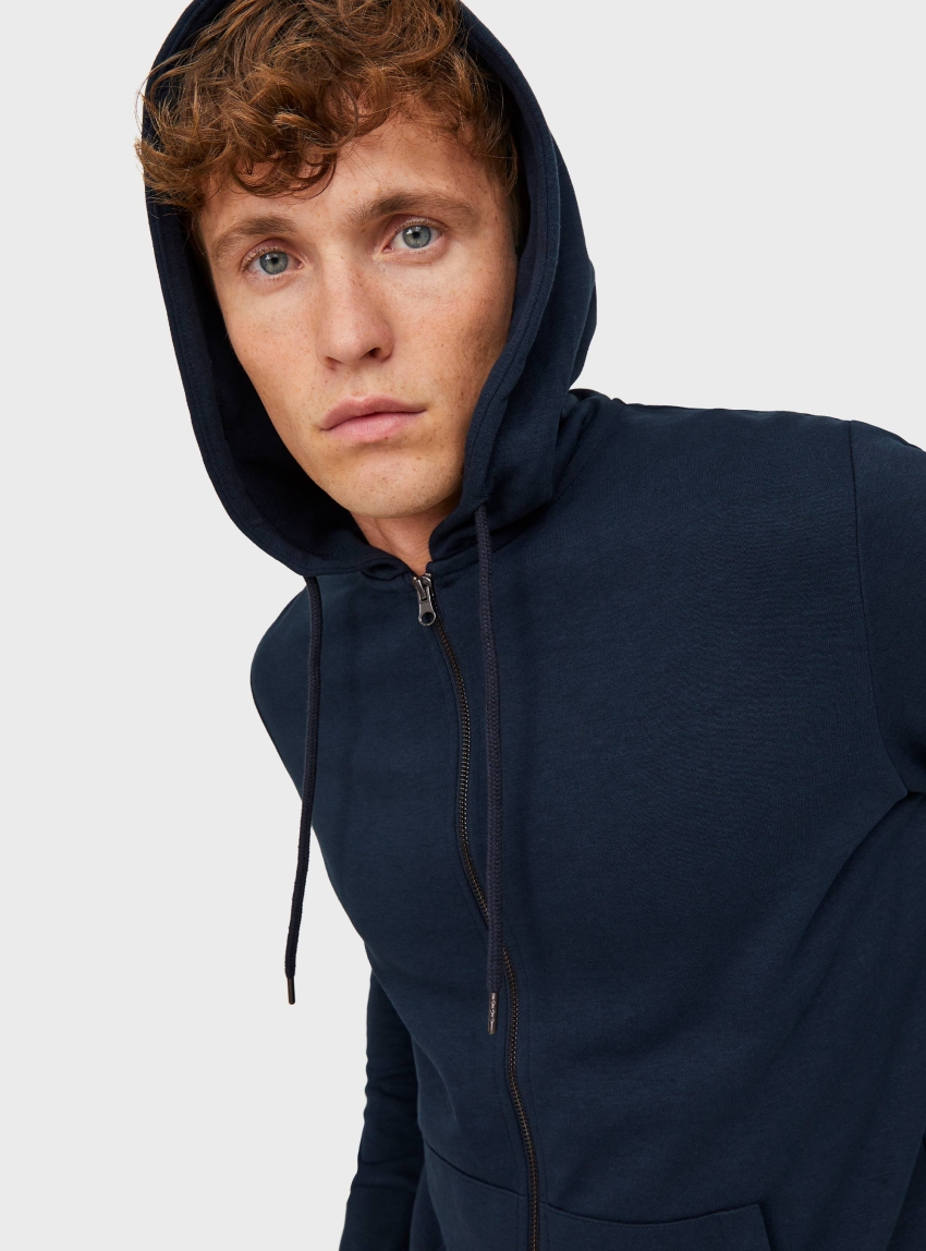Jack & Jones Basic Sweat Zip Hoodie - Navy