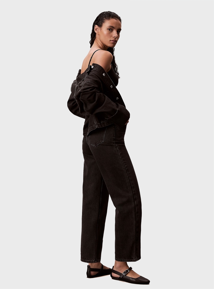 Calvin Klein BARREL JEANS - Black