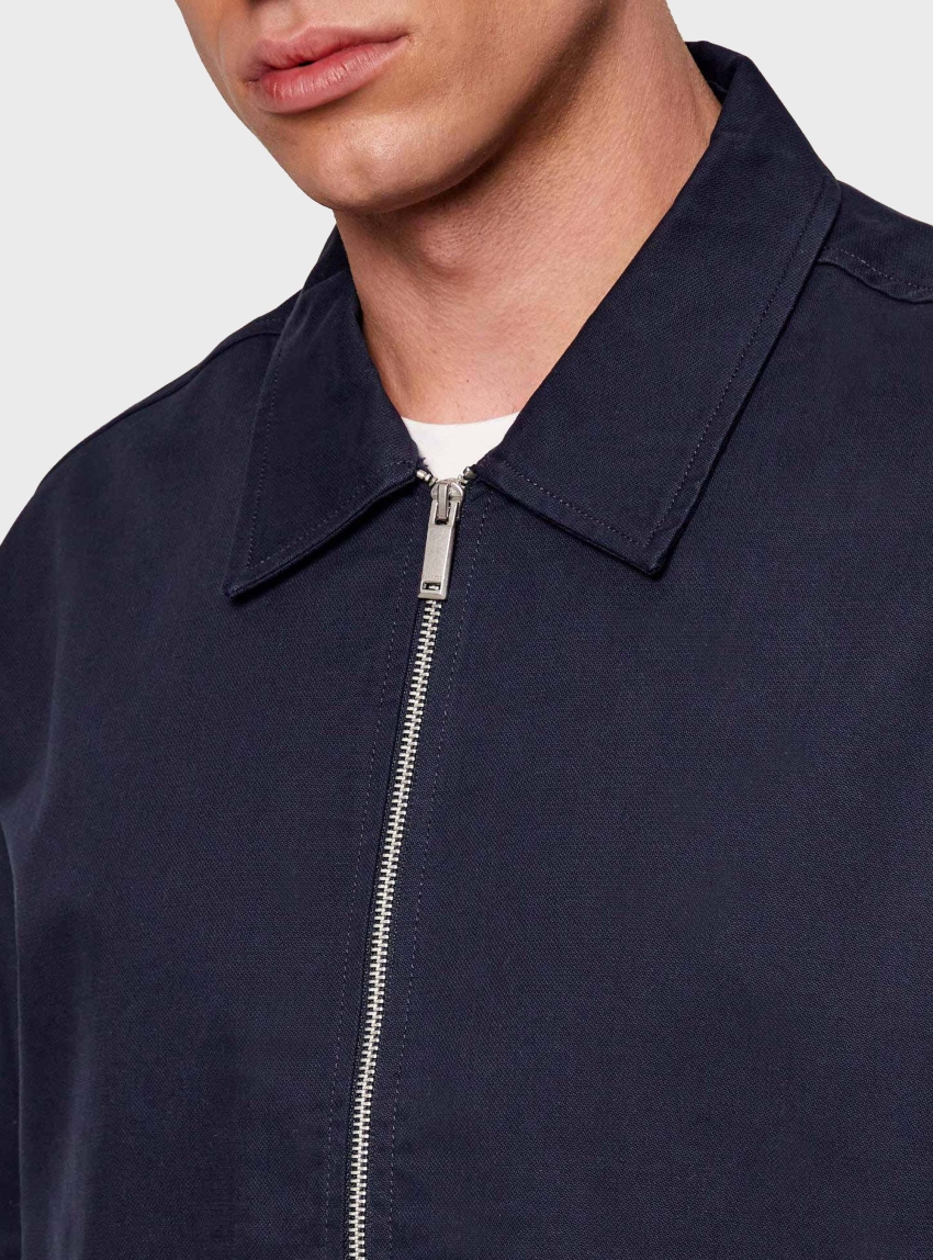 Calvin Klein COTTON DOBBY Jacket - Dark Blue