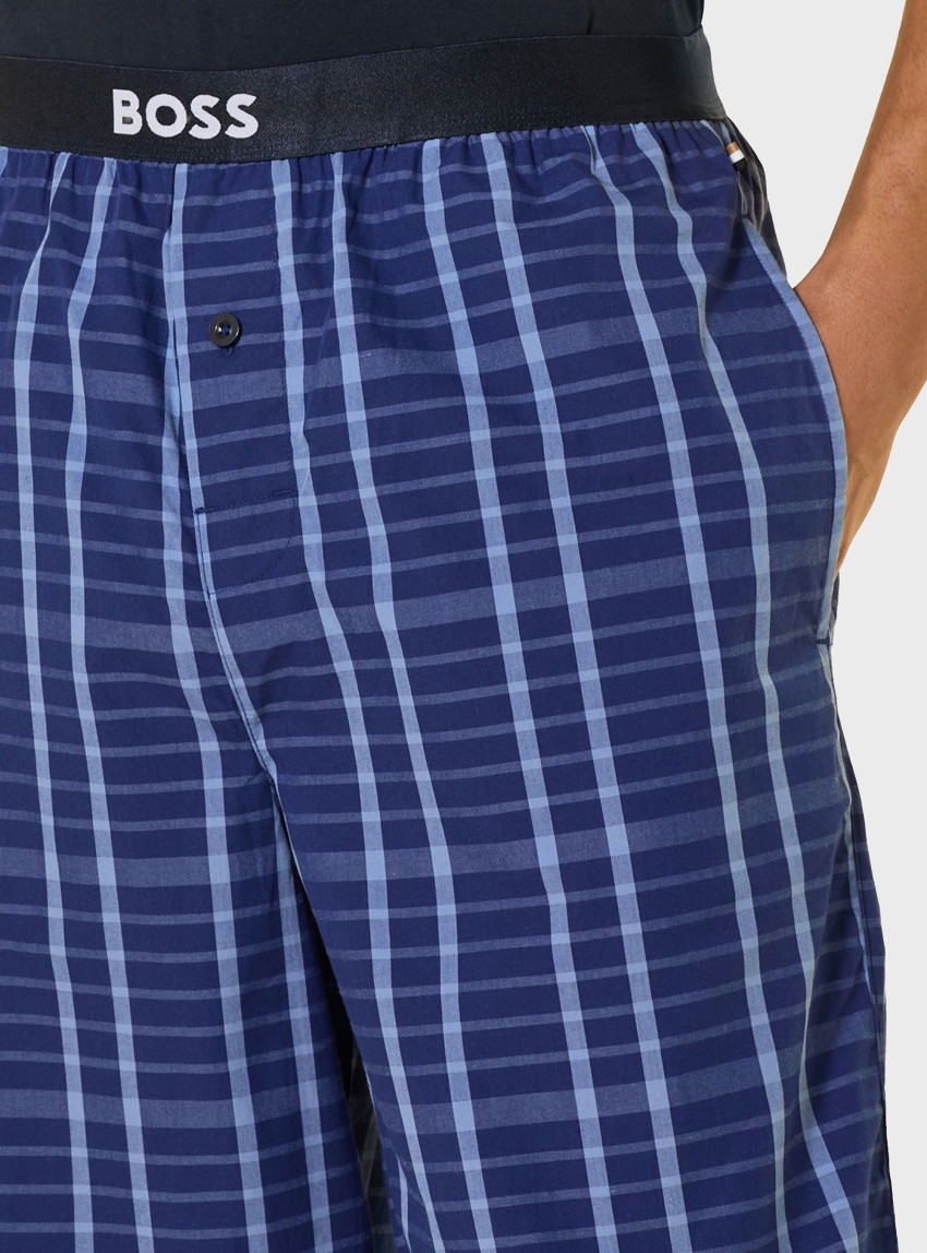 BOSS Two-Piece Pyjama Set Easy Long Set TShirt - Blue