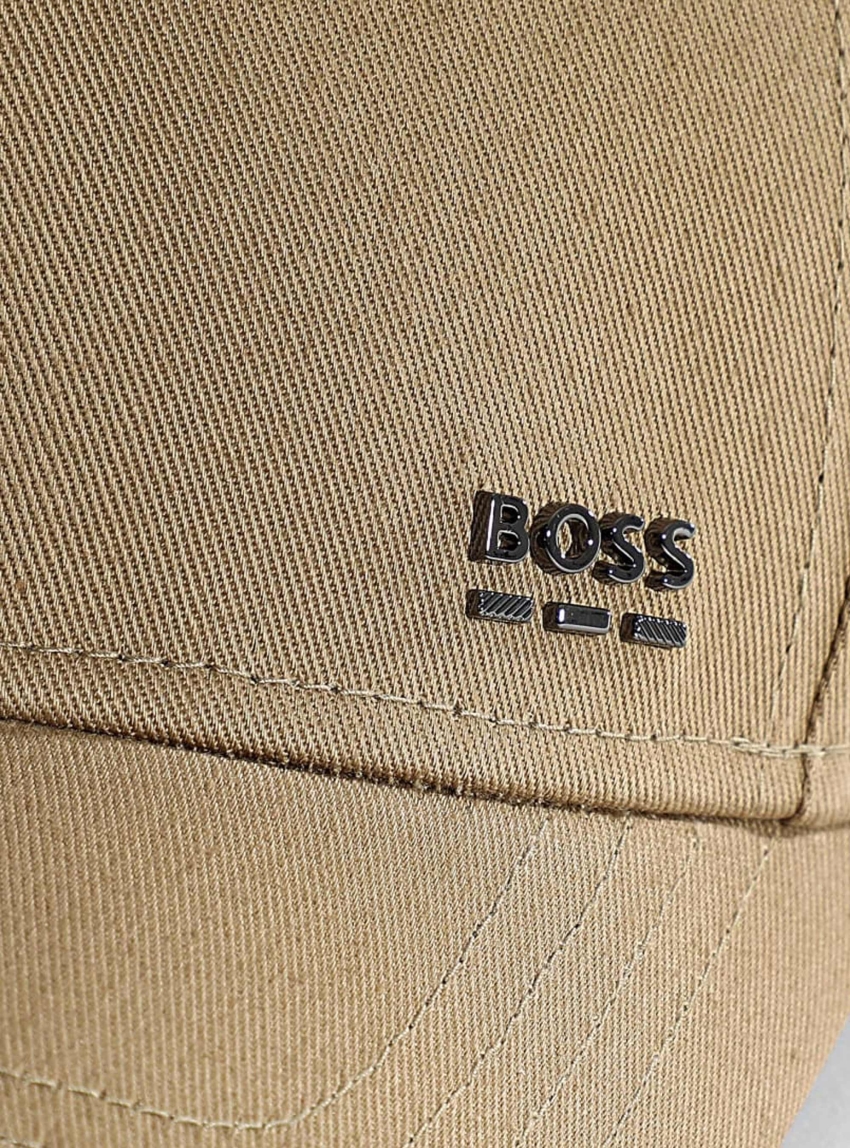 BOSS Cotton-Twill Cap With Metal Logo Rivet Zed-BOSS-ME - Dark Beige