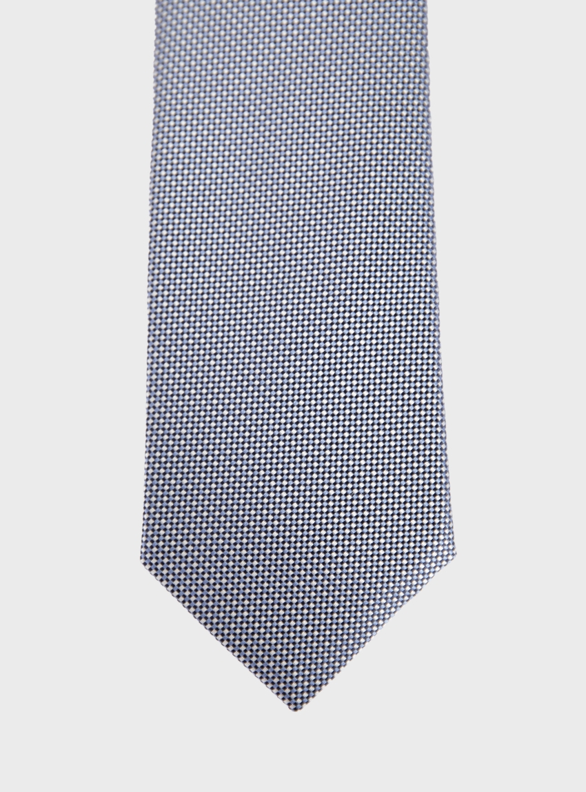 BOSS Micro-Pattern Tie In Silk Jacquard H-TIE CM 7.5 ONE - Purple