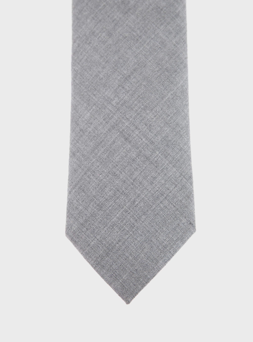 BOSS Wool-Blend Tie With Stretch H-TIE CM 7.5 253 - Grey