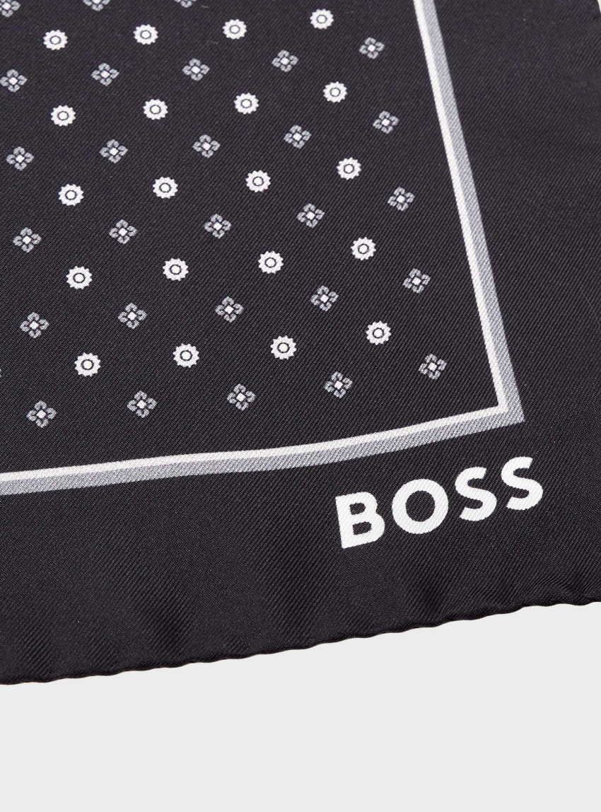 BOSS Pocket Square H-POCKET SQ-222 - Black