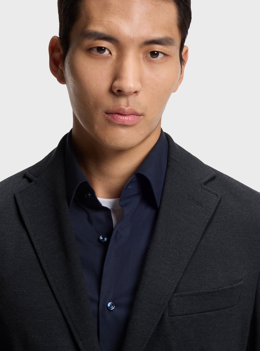 BOSS Slim-Fit Blazer In Performance-Stretch Fabric P-Hanry-J-WG-PK-261F - Dark Blue