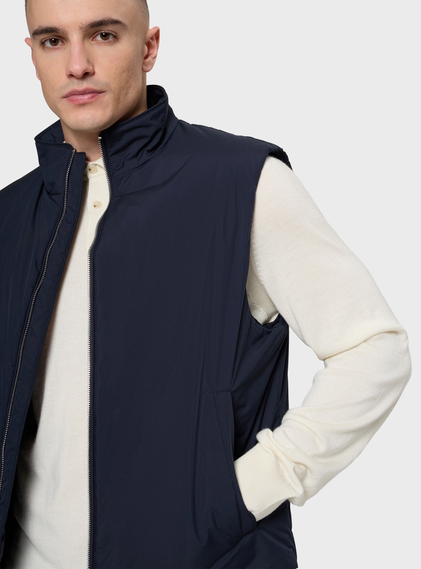 BOSS Regular Fit Gilet H-Carens1 - Dark Blue