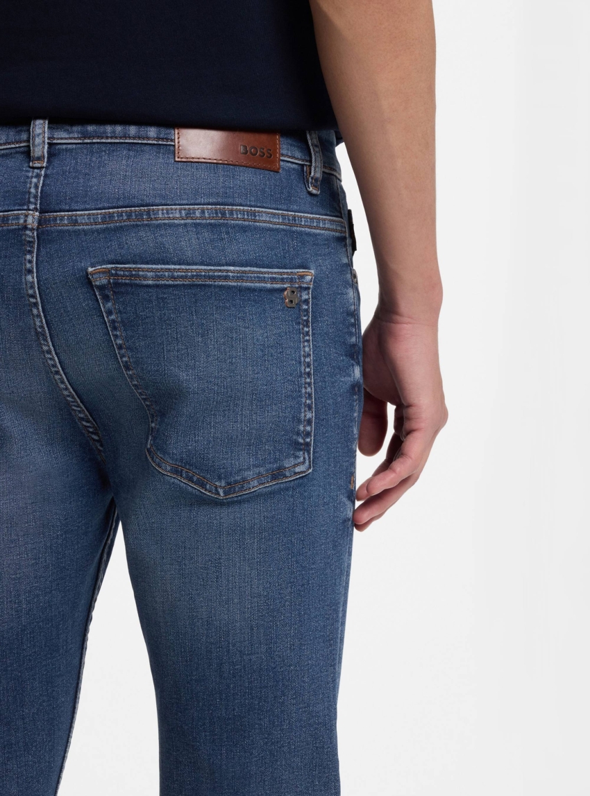 BOSS Slim Fit Jeans DELAWARE BO - Medium Aged Denim