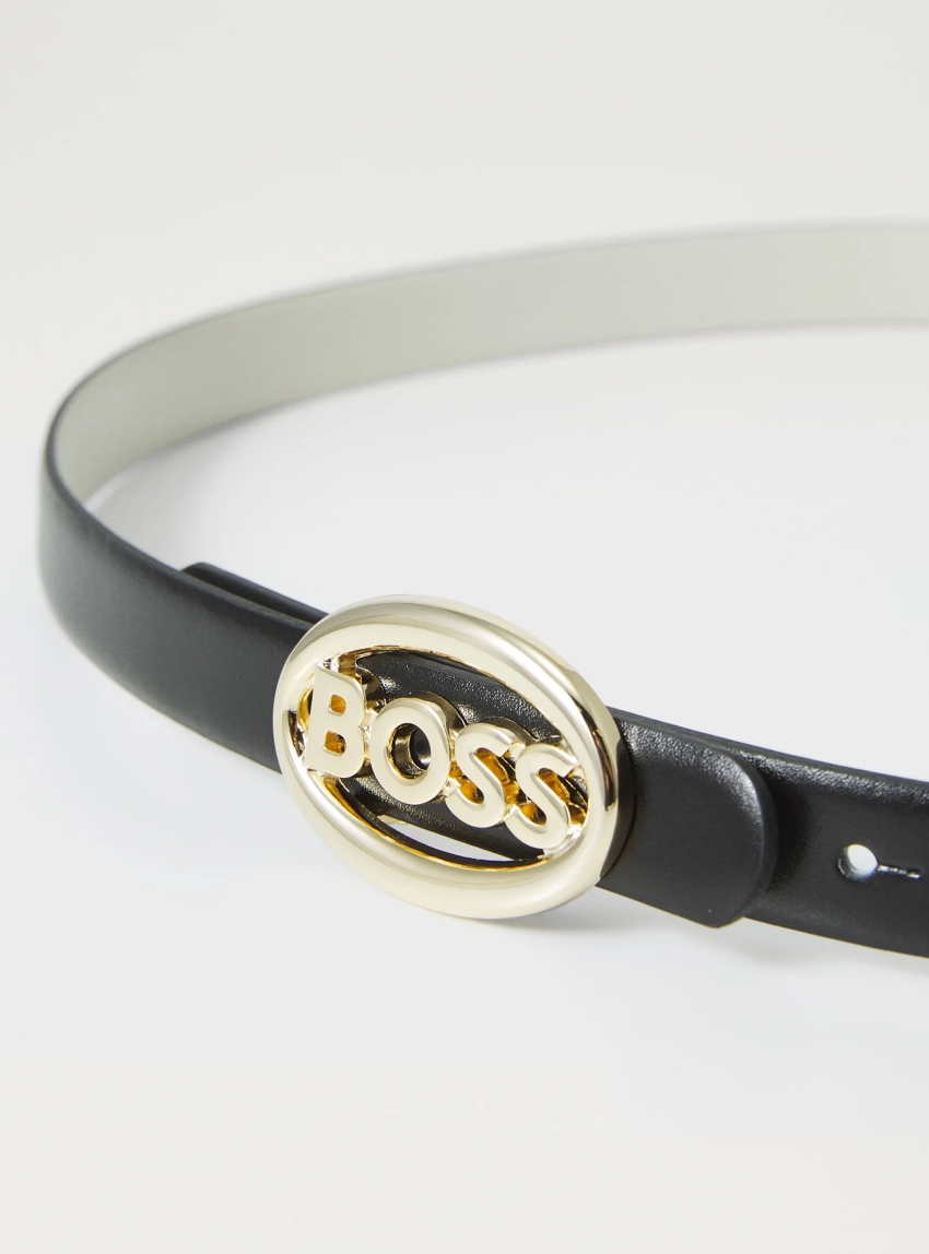 BOSS Leather Belt BOSS_Icon_Ov_Sr20_Lp - Gold