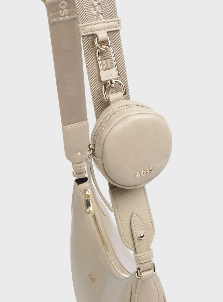 BOSS Halfmoon Bag Sandy - Light Beige