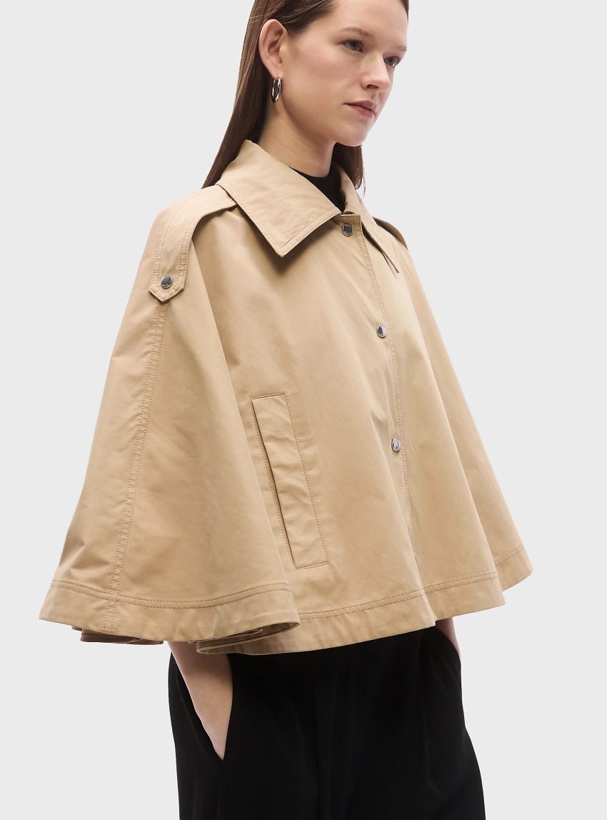 BOSS Short Cape C_Clari - Dark Beige