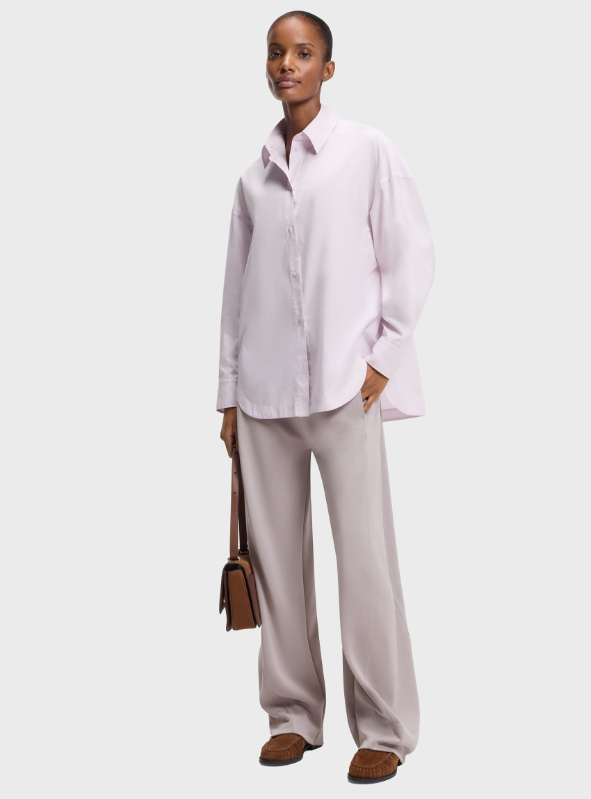 BOSS Balloon-Fit Tracksuit Bottoms With Logo Embroidery C_Eluxey - Lilac