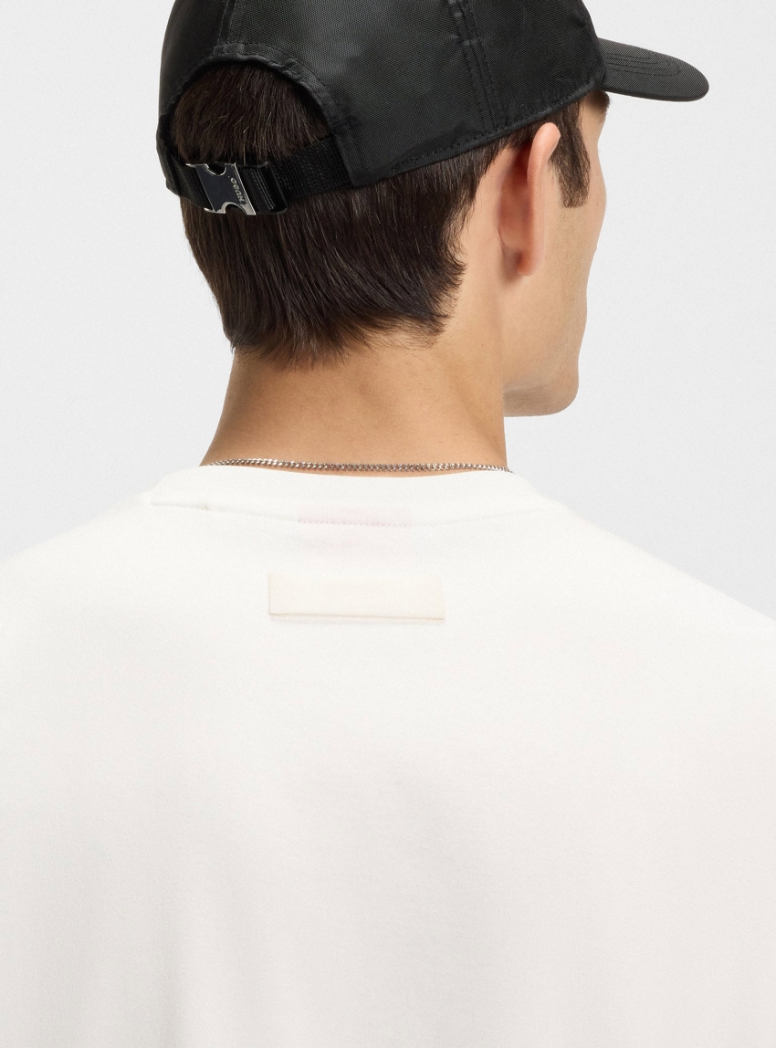 HUGO Slim-Fit T-Shirt With Mercerised Cotton  Dimerstee - Black & White