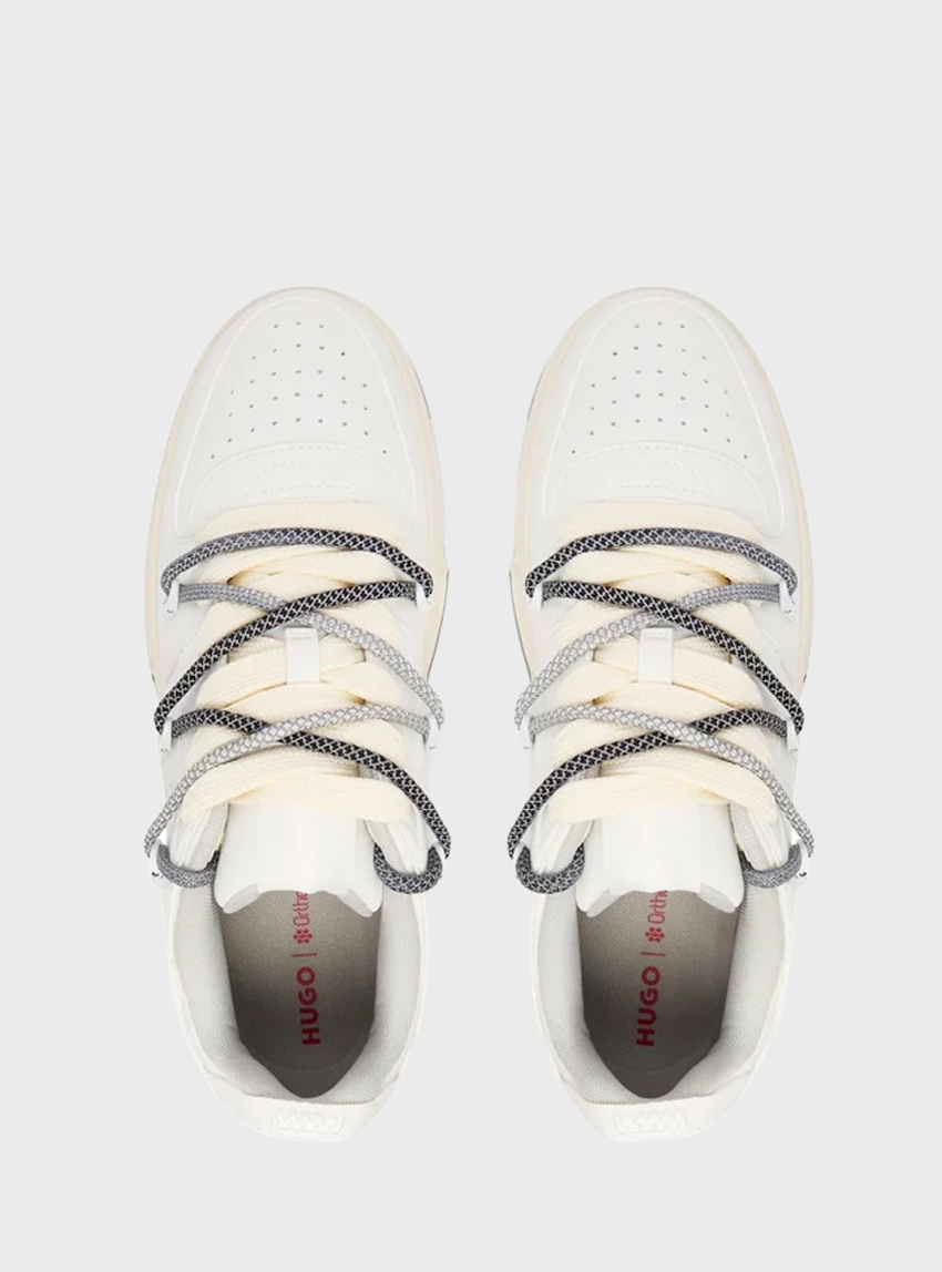 HUGO Trainers In Faux Leather Yarrow_tenn_pudblc - White