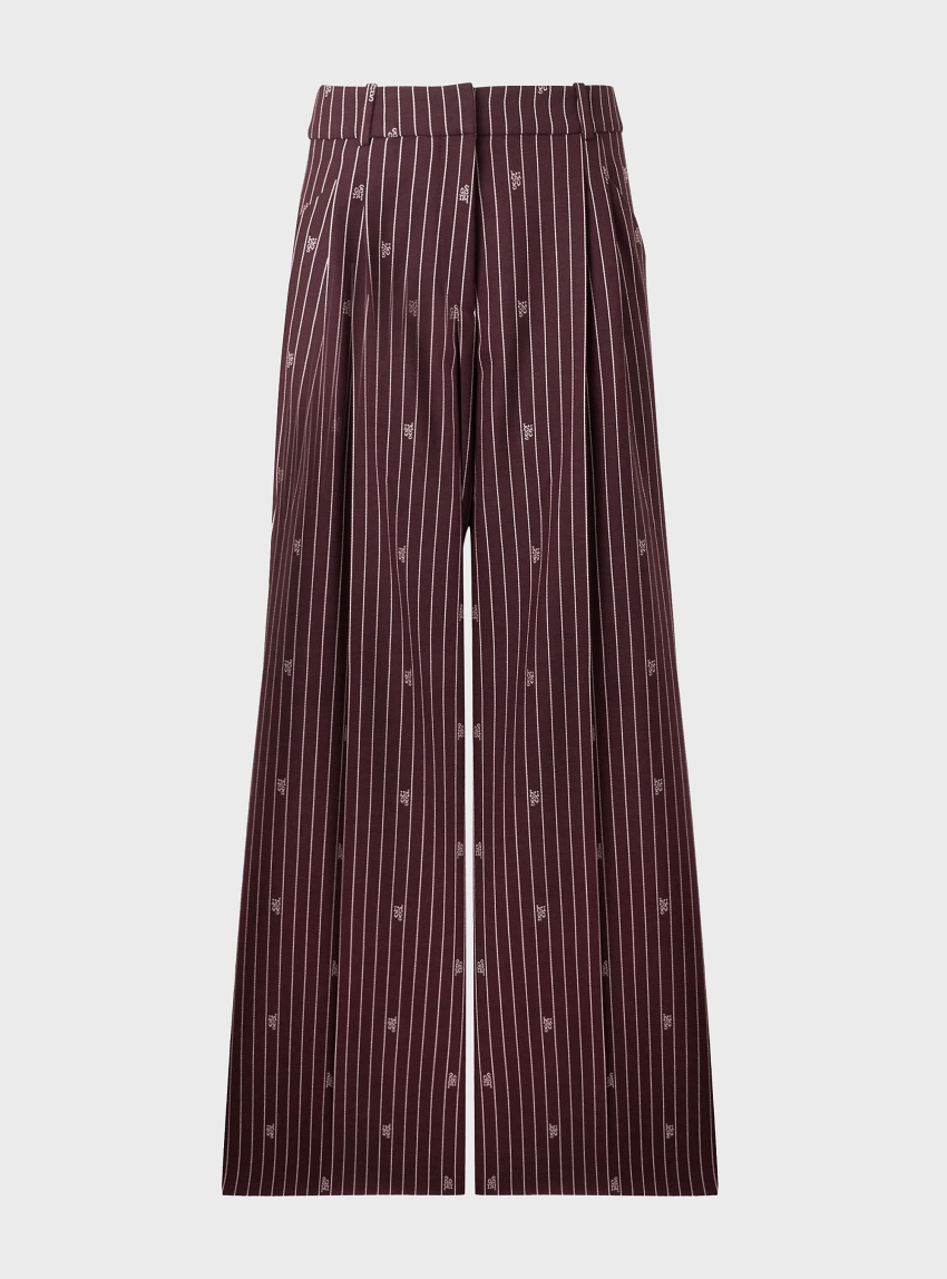 HUGO Relaxed Fit Trousers Haviri - Bordeaux