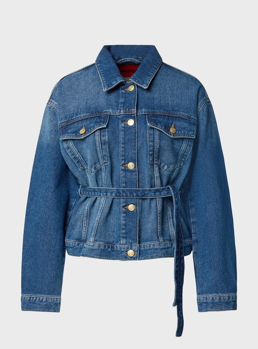 HUGO Belted Jacket Gizzie - Dark Aged Denim
