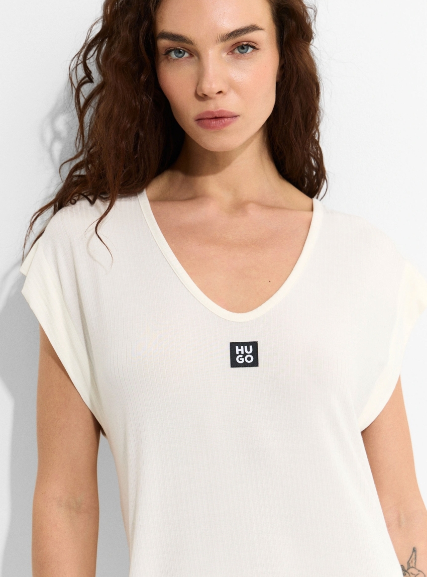 HUGO Beach Dress SIGNATURE - Natural