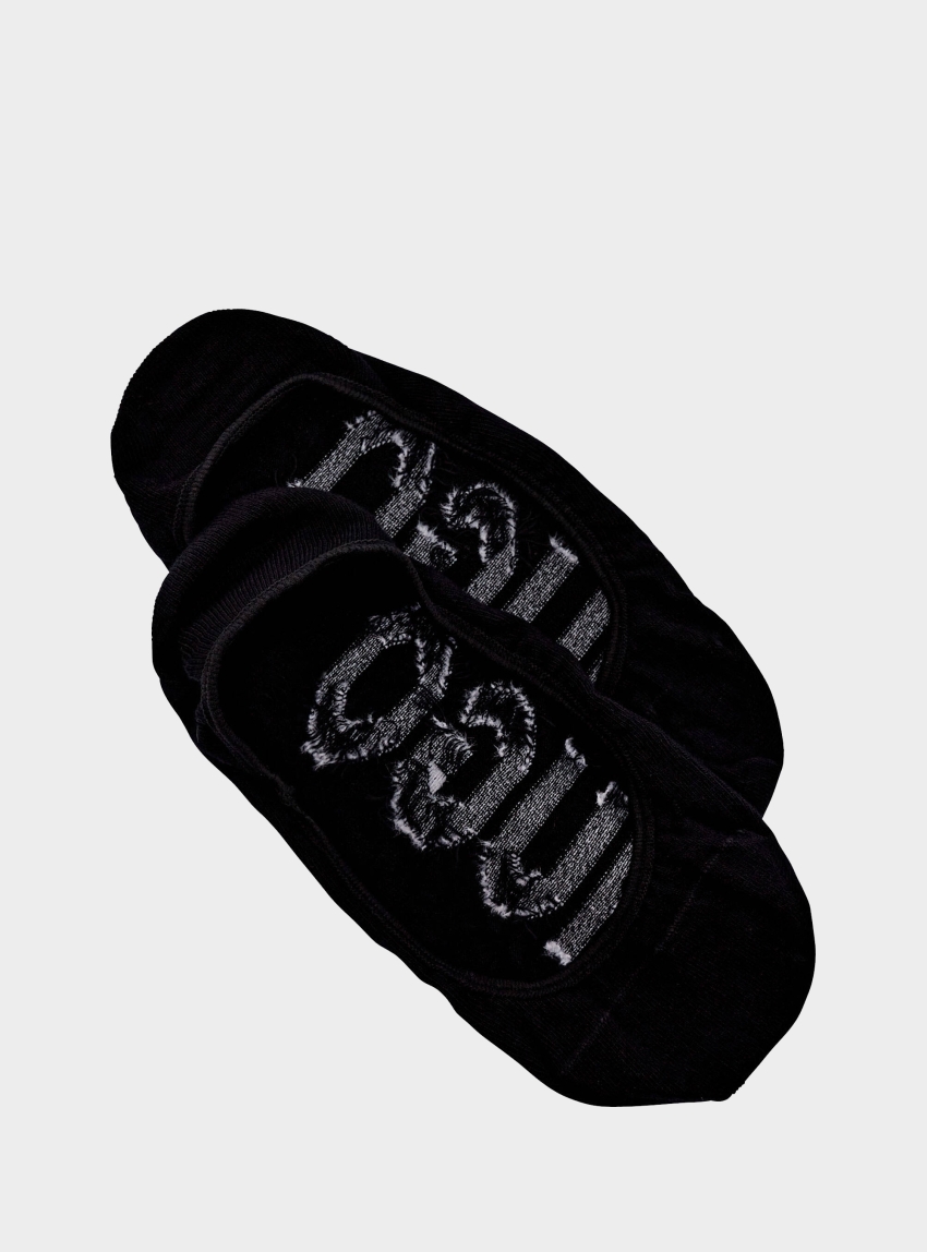 HUGO Two-Pack Invisible Socks 2P SL UNI LOGO CC W - Black