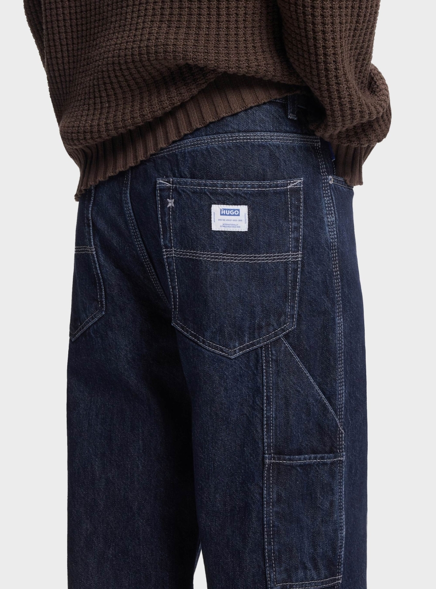 HUGO Baggy-Fit Jeans carpenter/4 - Unwashed Denim
