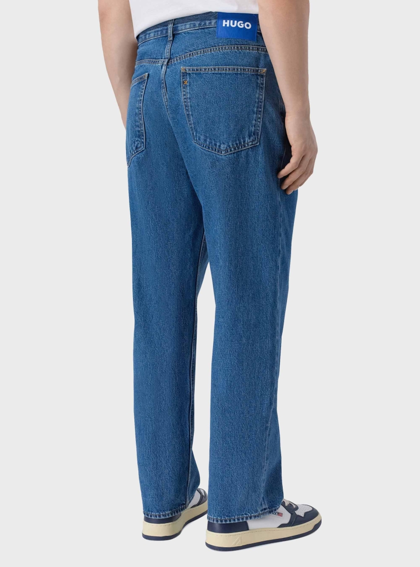 HUGO Baggy-Fit Jeans Nate - Medium Aged Denim
