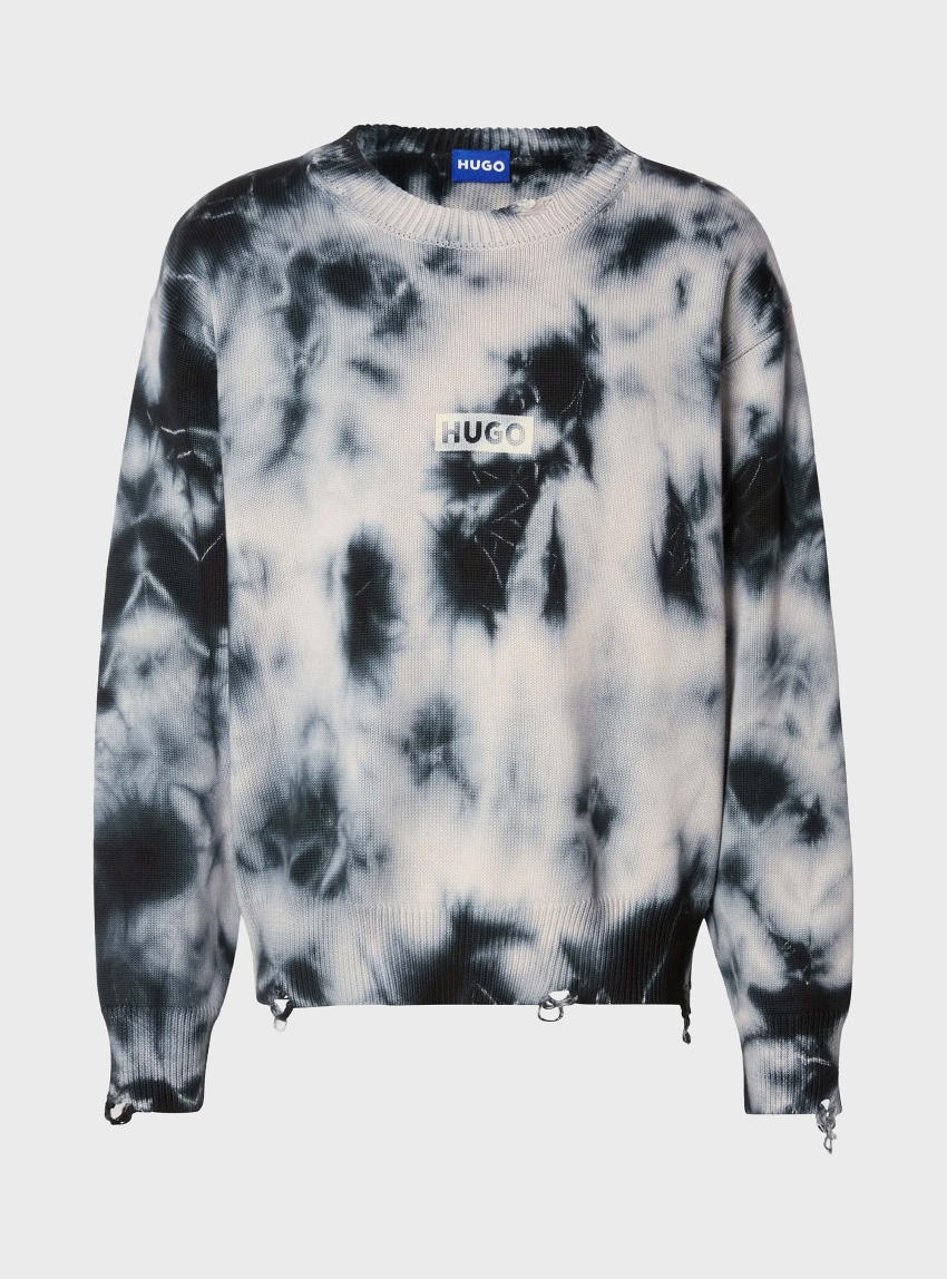 HUGO Oversized-Fit Knit Sestroy - Black